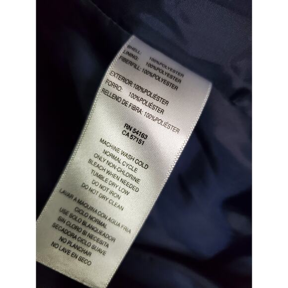 Tommy Hilfiger Jacket Womens XL Navy Blue Quilted Zip Classic Casual - Picture 10 of 11